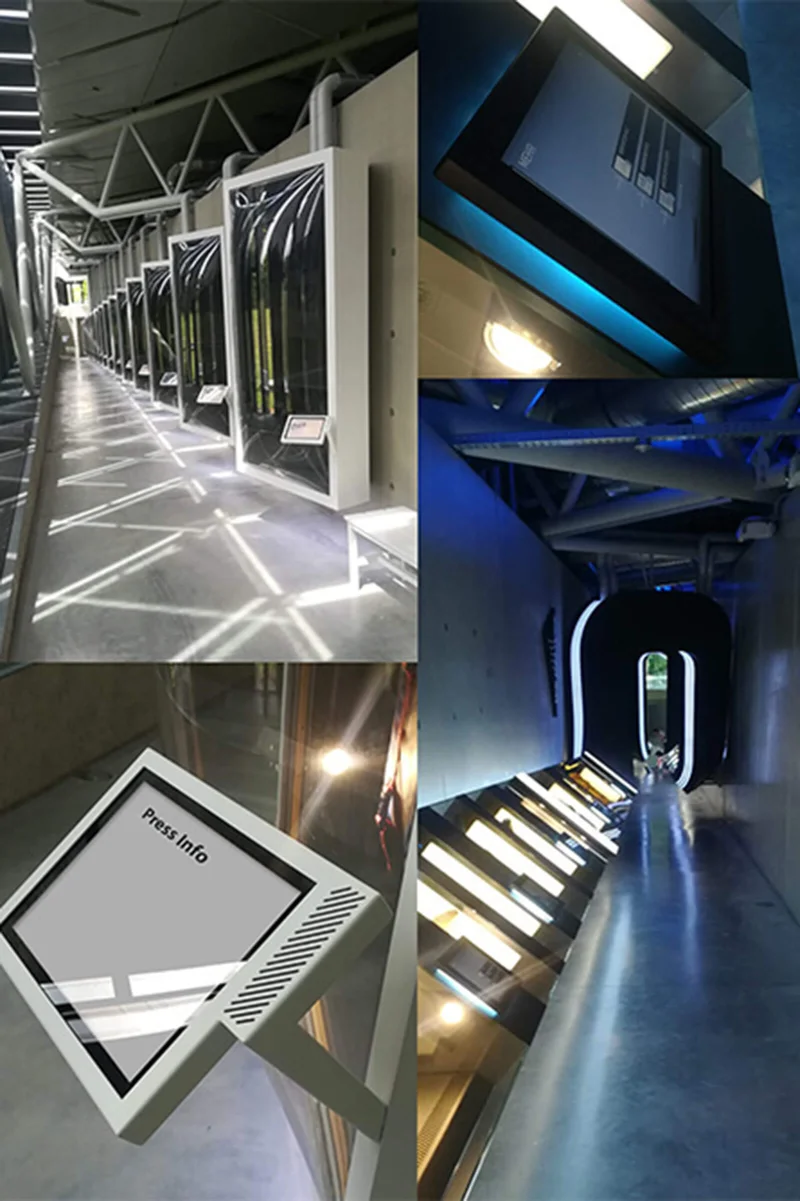 Ausstellung einer deutschen Nummer eins Sportmarke mit NOVIS Monitoren