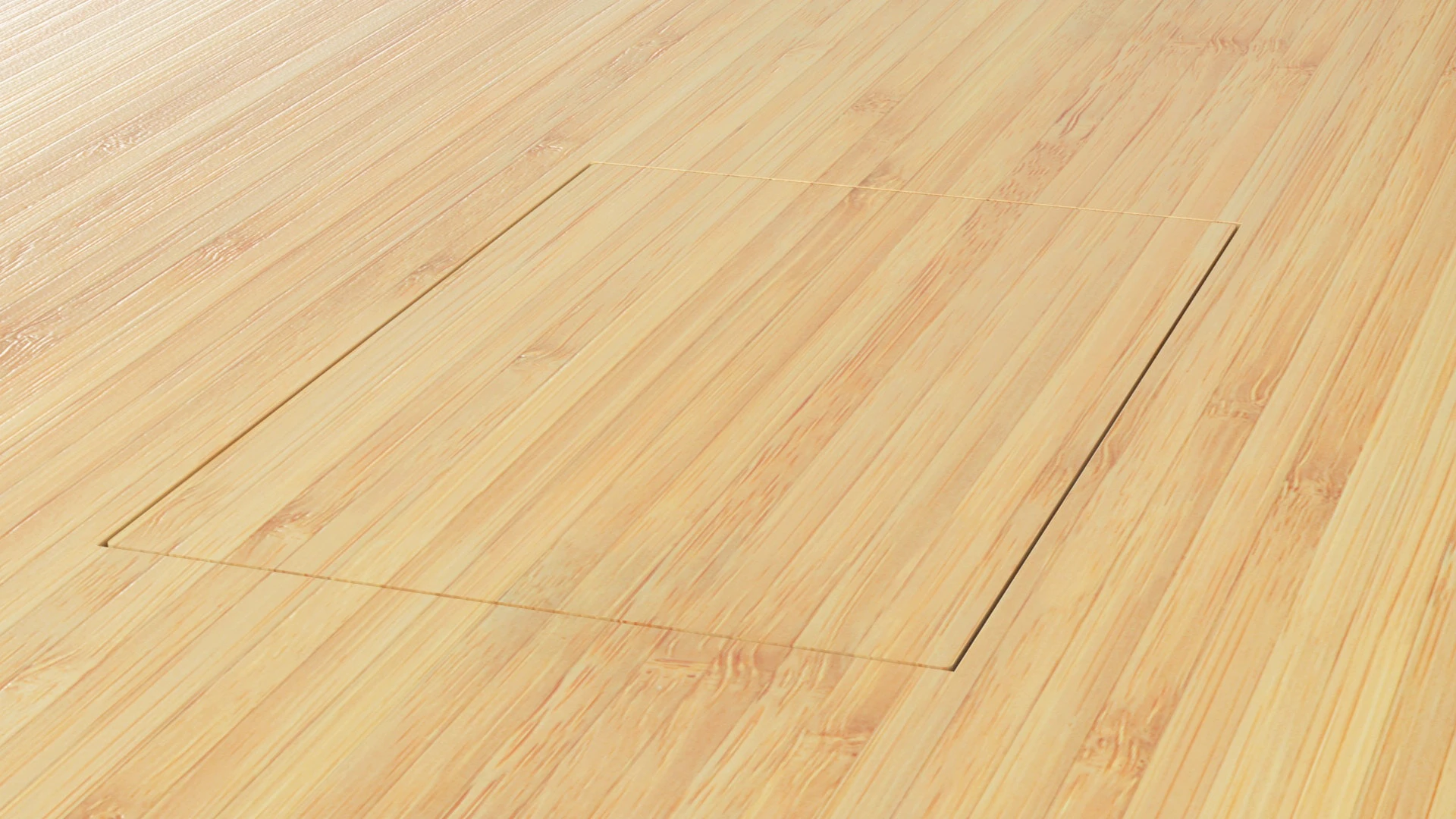 Perfekte Raumgestaltung durchgehendes Tischdekor. keine Technik sichtbar