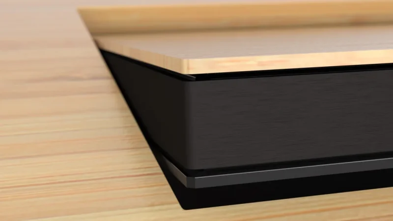 Versenkbarer Design Monitor LOFT fold im Tischdekor ihrer Wahl
