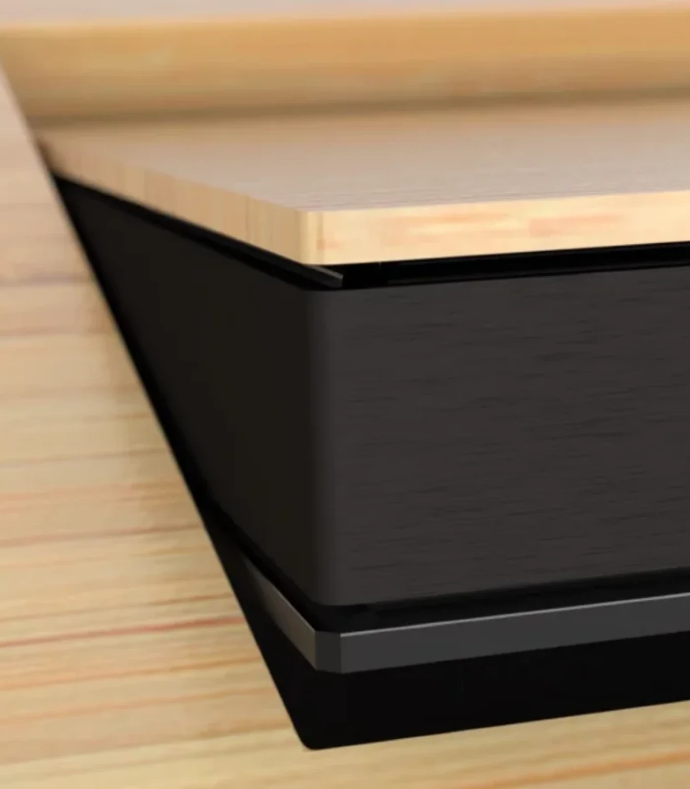 Klappbarer LOFT fold Design Monitor mit Schwenkmechanik. Ideal für Besprechungsräume einrichten